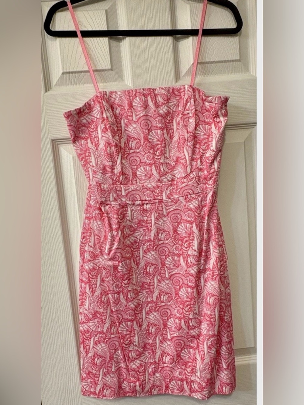 Vineyard Vines Coastal Grandmother Pink Seashell Strapless Mini Dress – 12